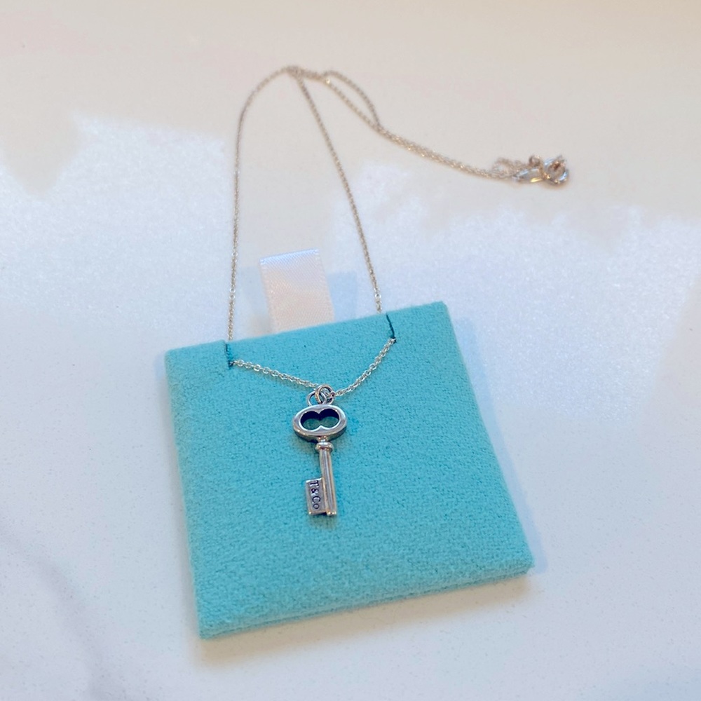 New in box, Tiffany key necklace – Sterling Silver